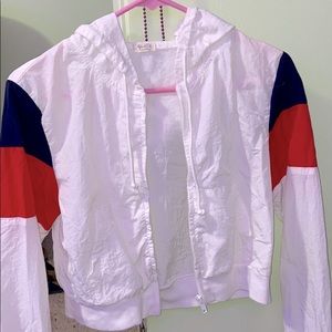 Wind breaker crop top